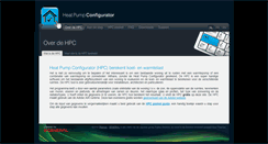 Desktop Screenshot of heatpumpconfigurator.be